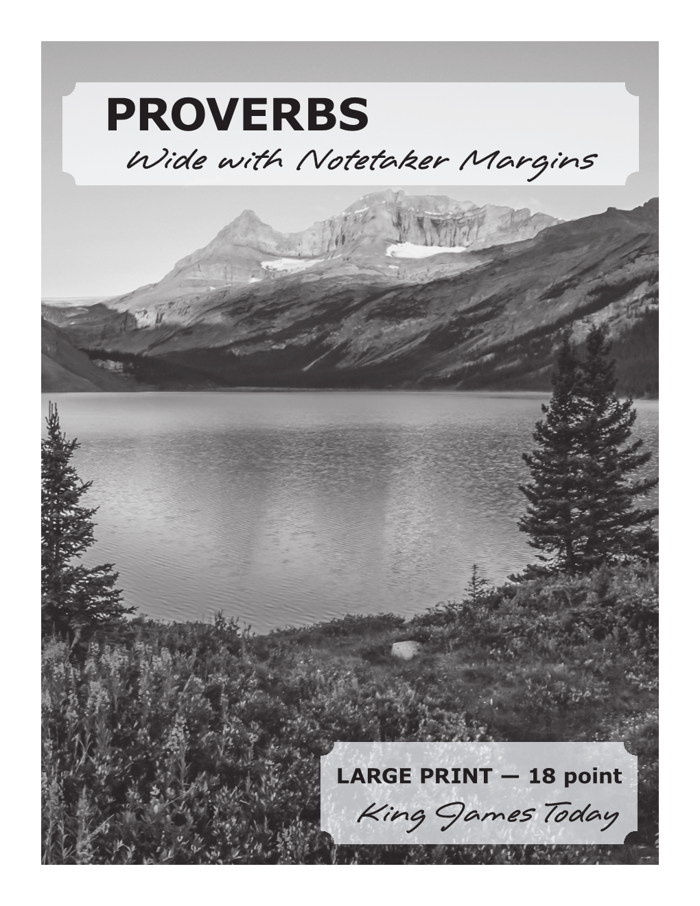 PROVERBS Wide with Notetaker Margins