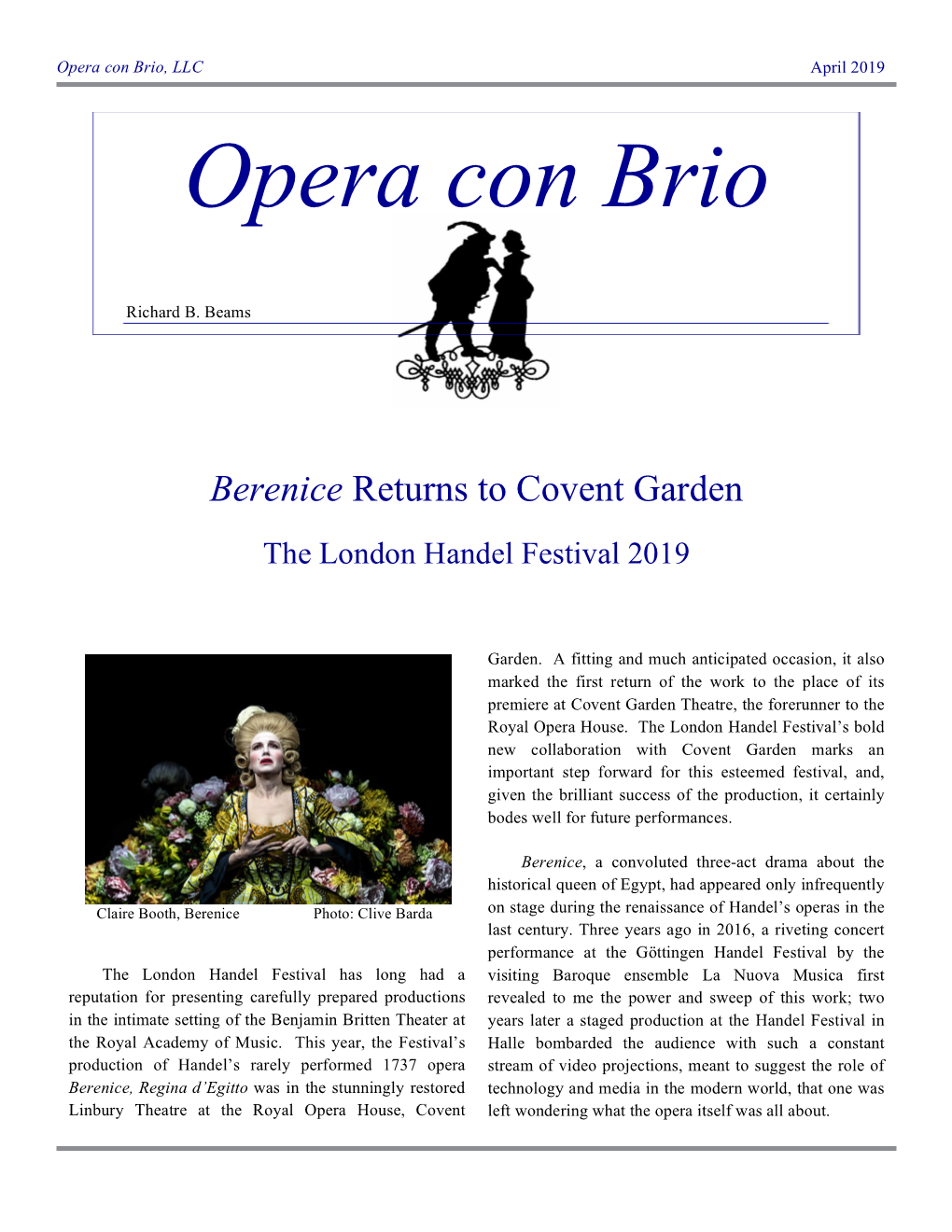 The London Handel Festival 2019