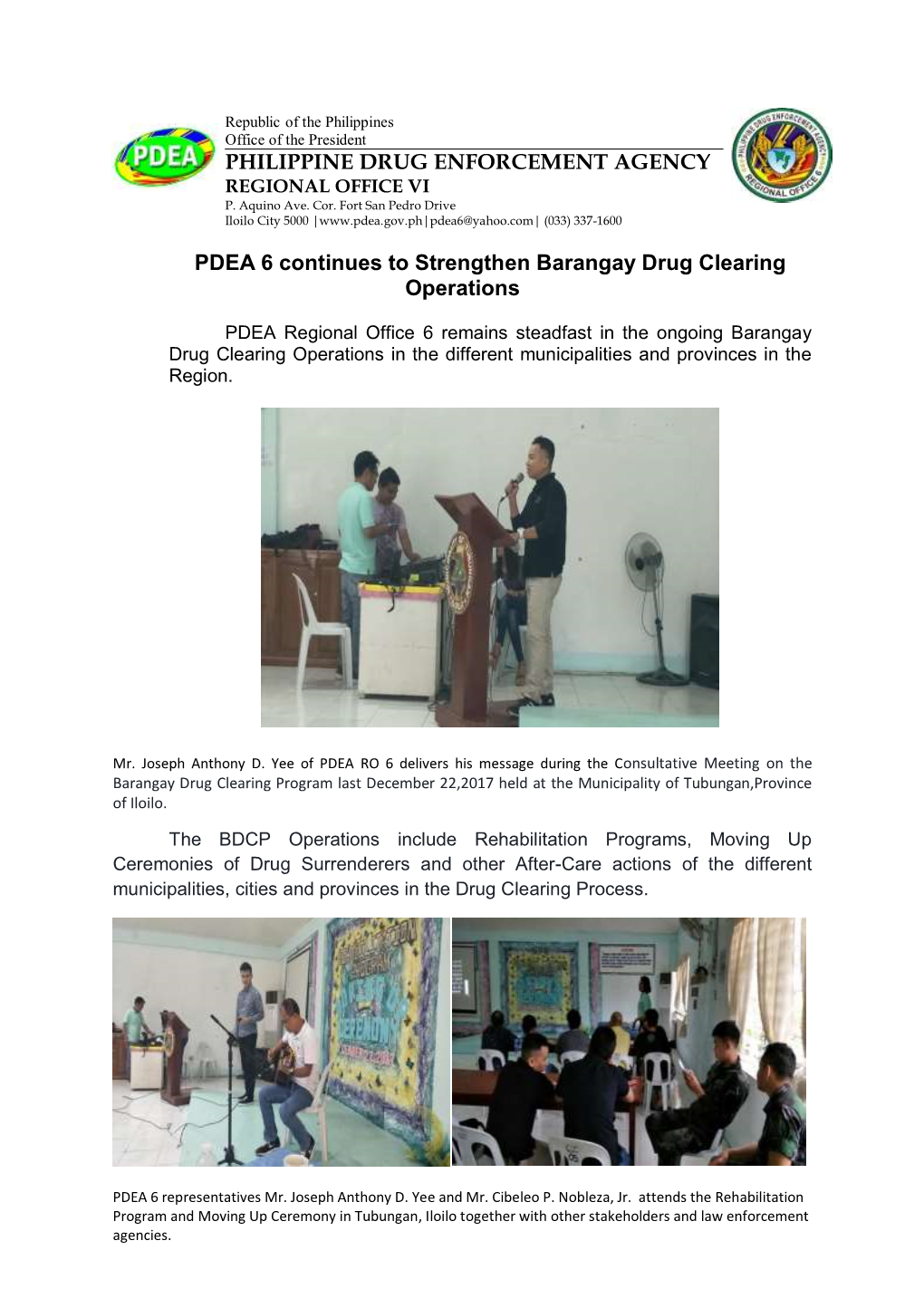 PHILIPPINE DRUG ENFORCEMENT AGENCY PDEA 6 Continues To