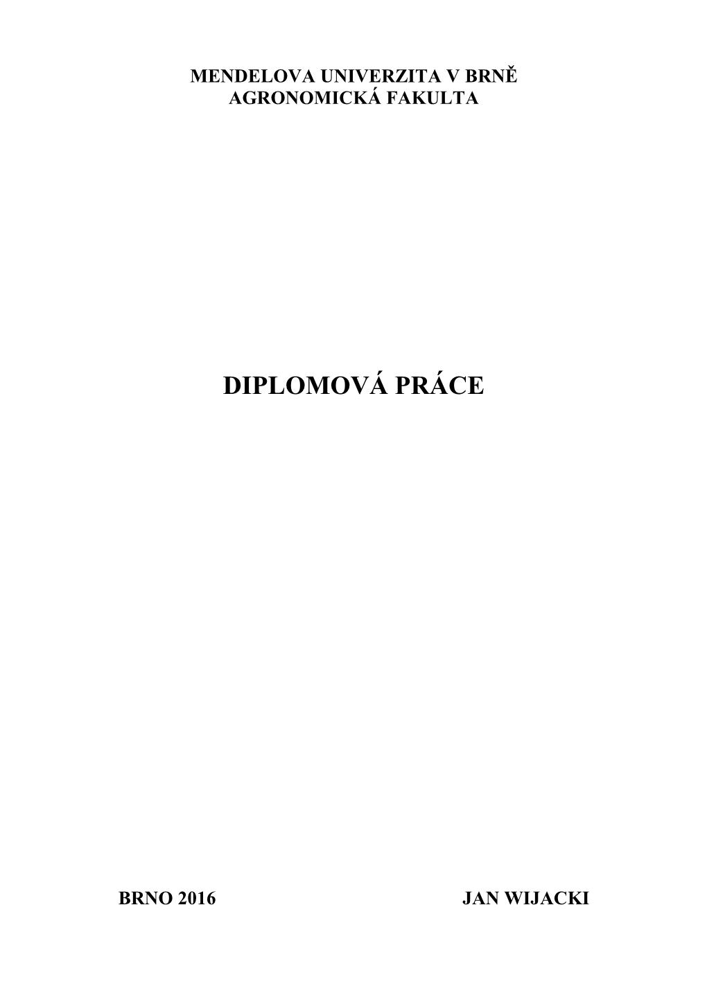 Diplomová Práce