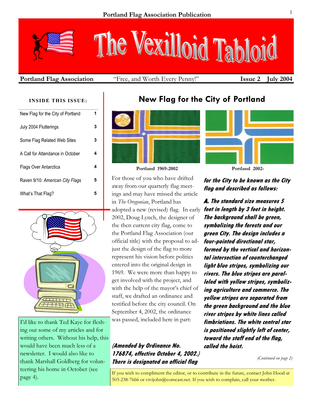 The Vexilloid Tabloid #2, July 2004