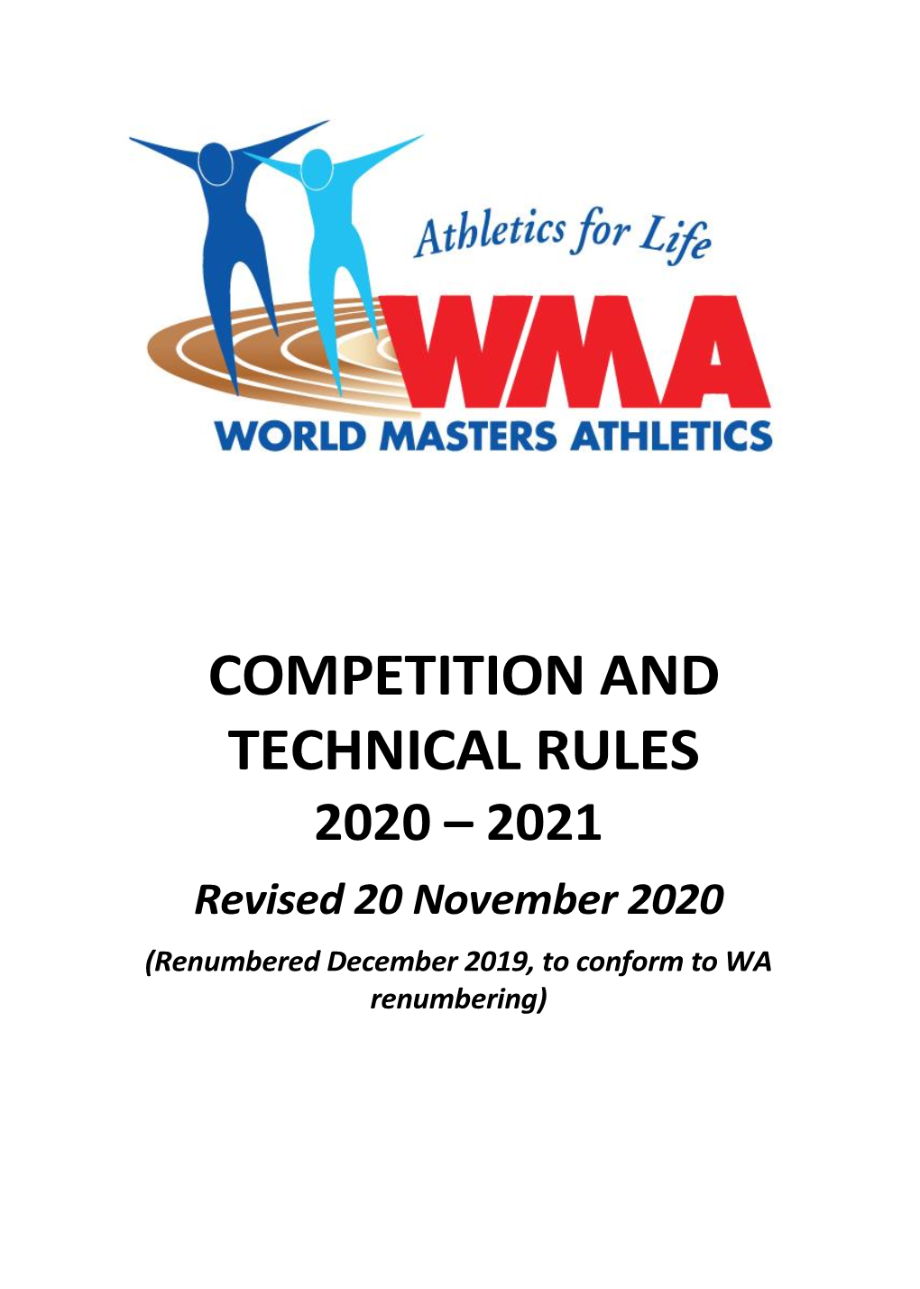 2020-2021 Wma Rules of Competition