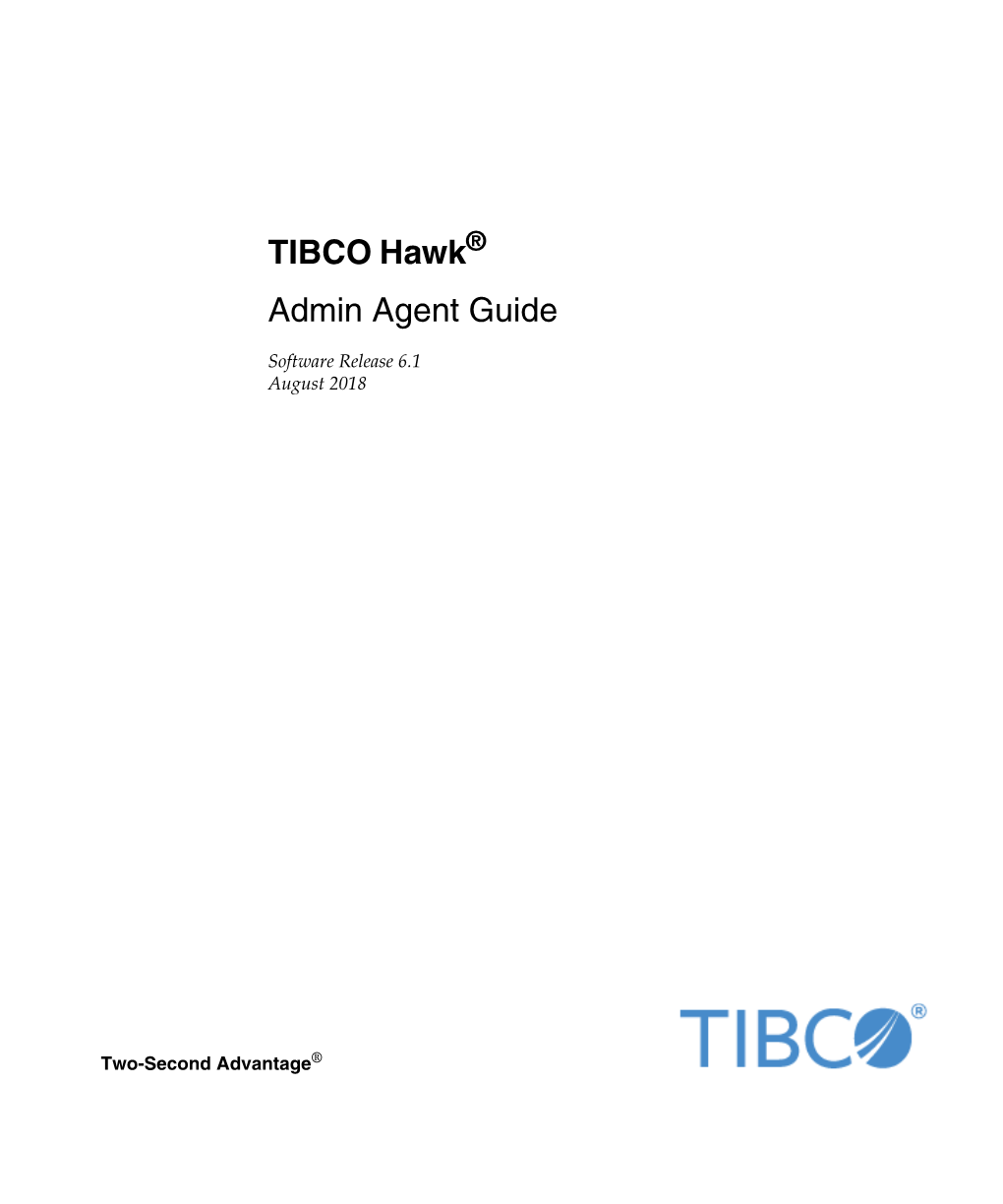 TIBCO Hawk Admin Agent Guide