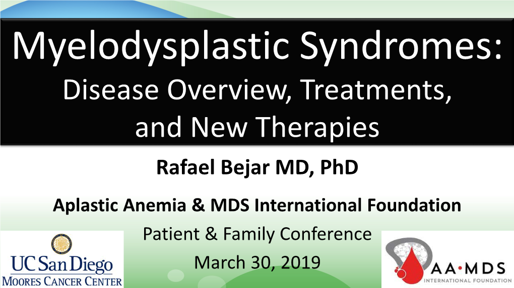 Myelodysplastic Syndromes