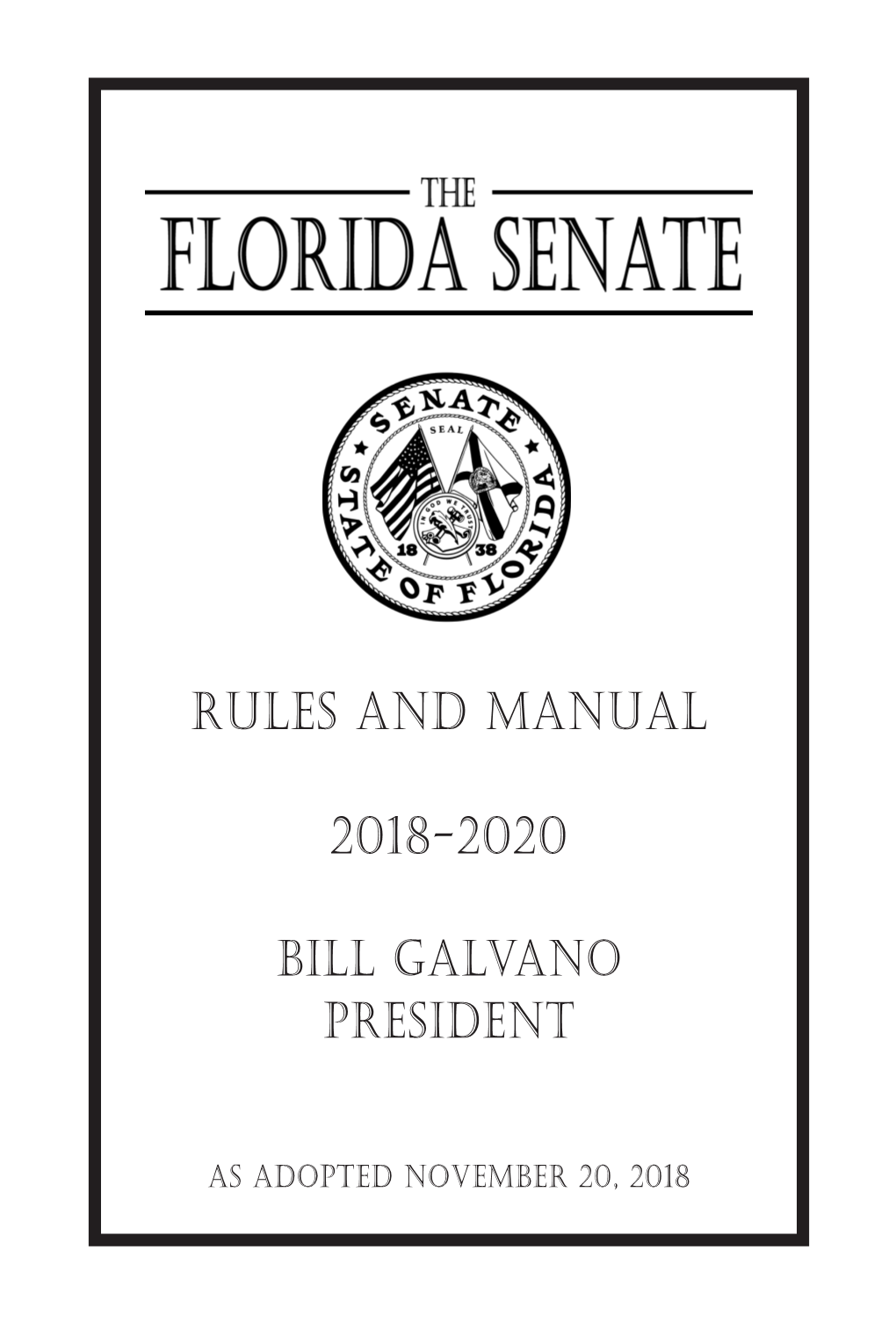 Rules and Manual 2018-2020