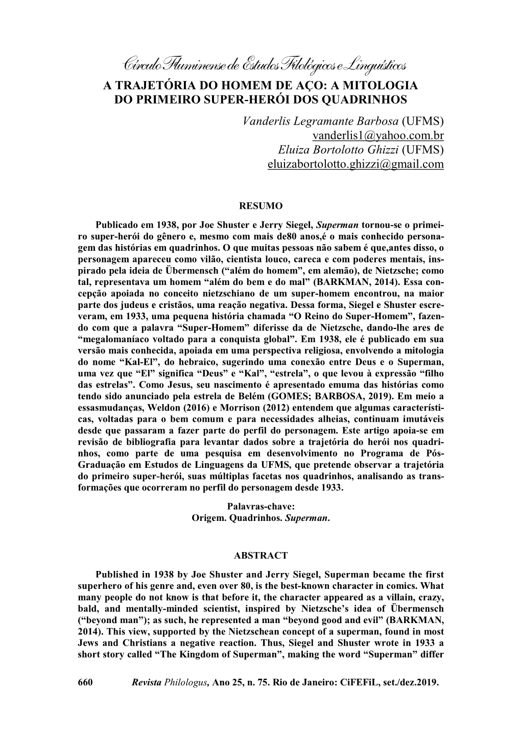 Círculo Fluminense De Estudos Filológicos E Linguísticos