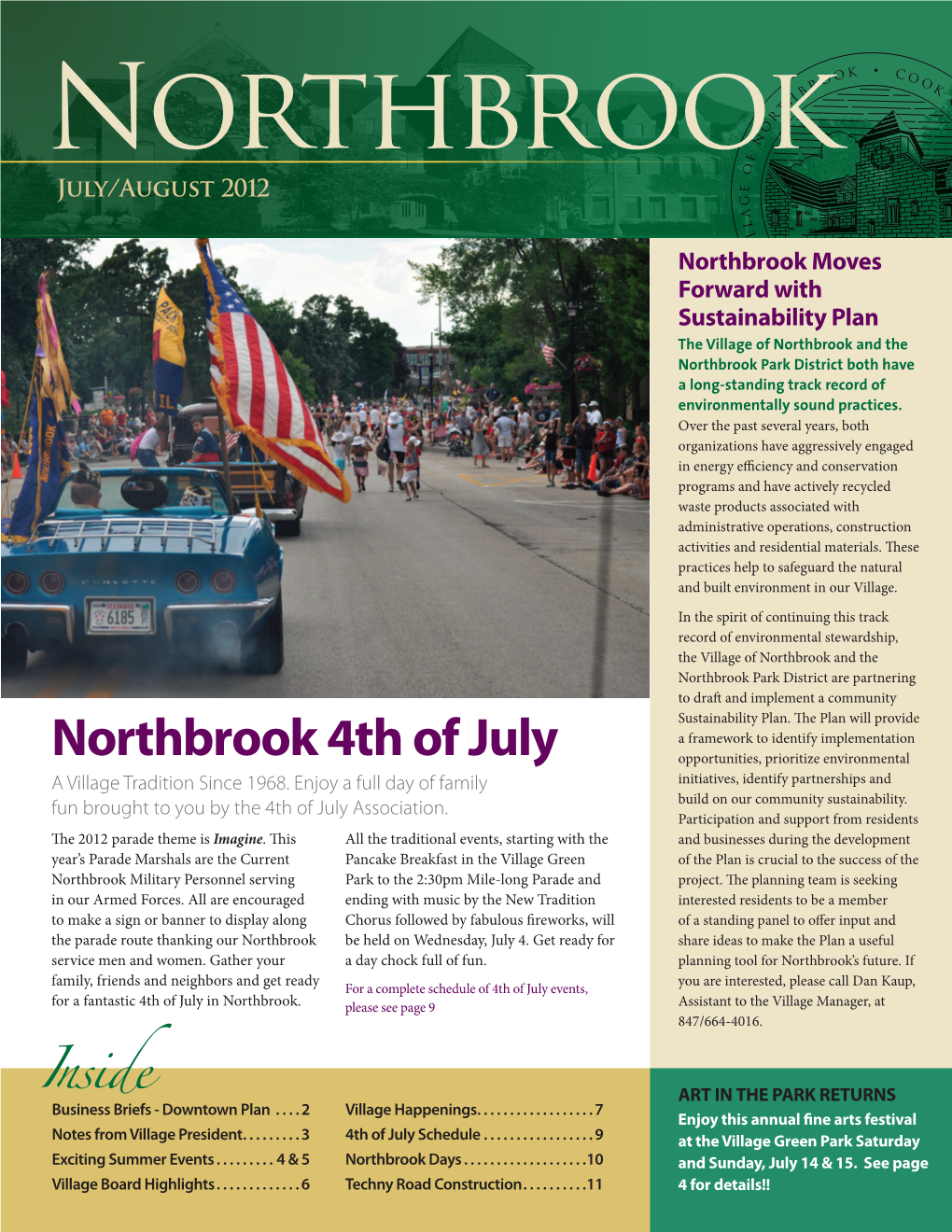 Northbrook 4Th of July Opportunities, Prioritize Environmental a Village Tradition Since 1968