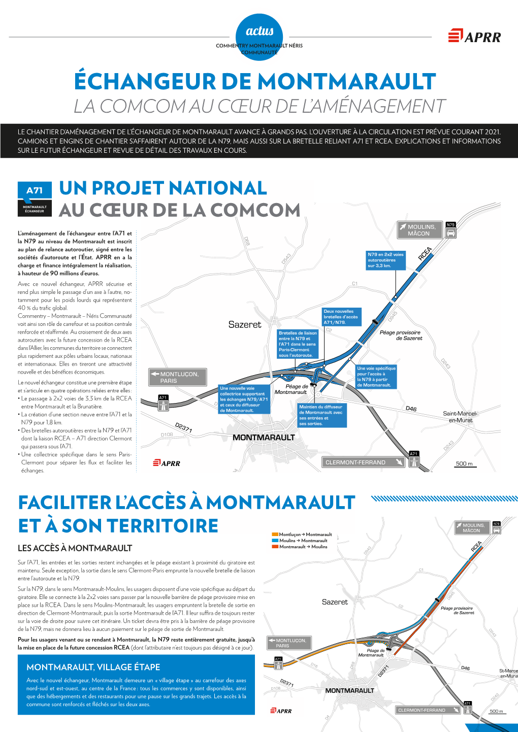 Échangeur De Montmarault La Comcom Au Cœur De L’Aménagement