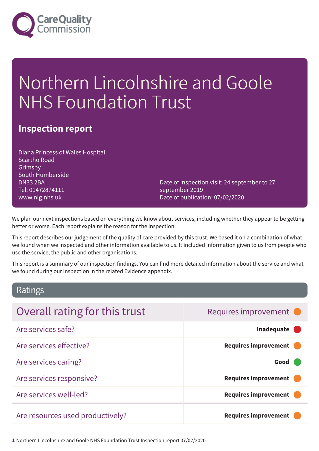 RJL Northern Lincolnshire and Goole NHS Foundation Trust