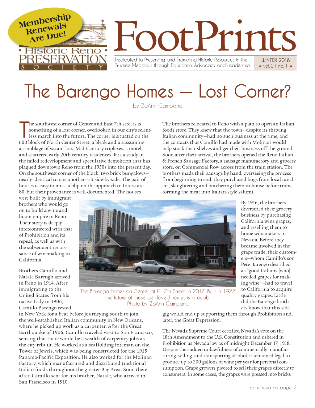 The Barengo Homes — Lost Corner? by Zoann Campana