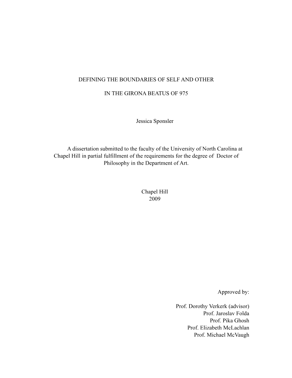 Dissertation Title Page Et Al