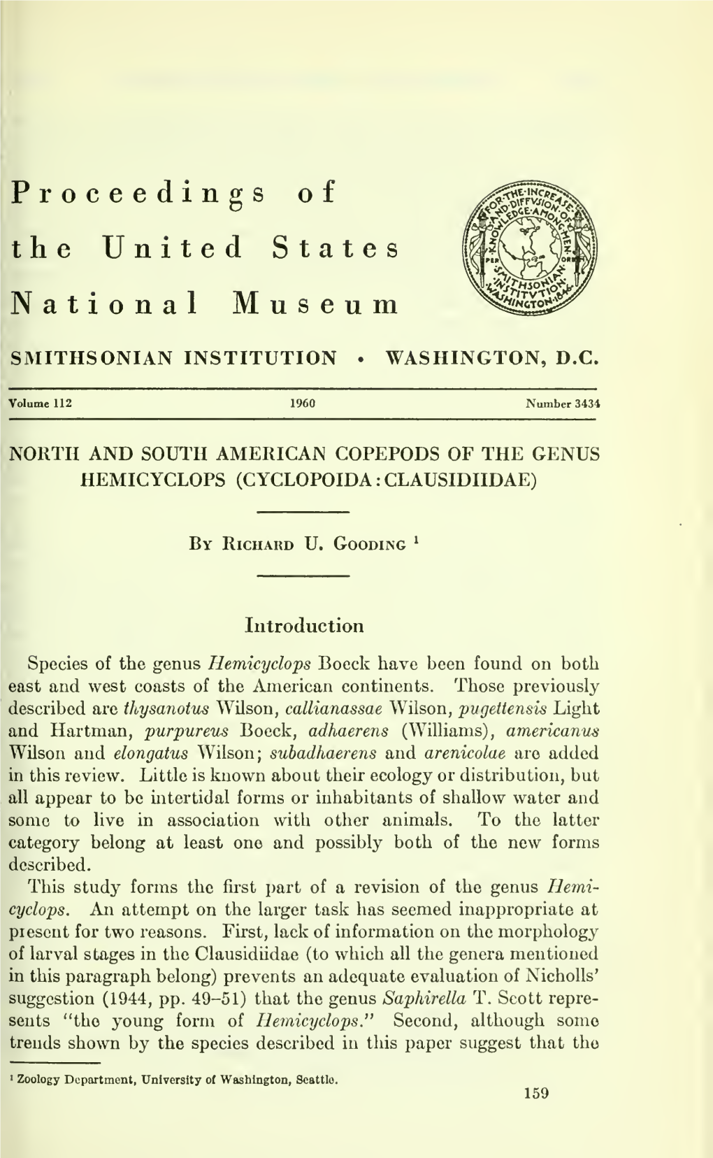 Proceedings of the United States National Museum