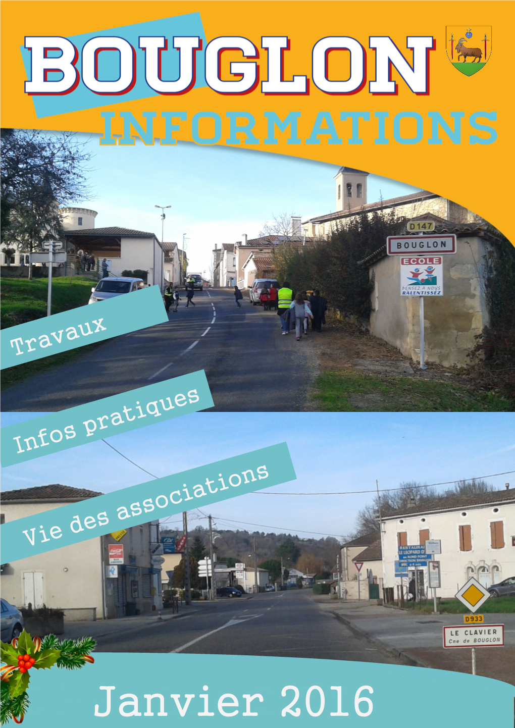 BOUGLON INFORMATIONS Janvier 2016 2 3