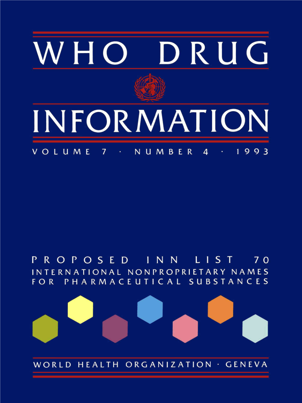 WHO Drug Information Vol. 07, No. 4, 1993