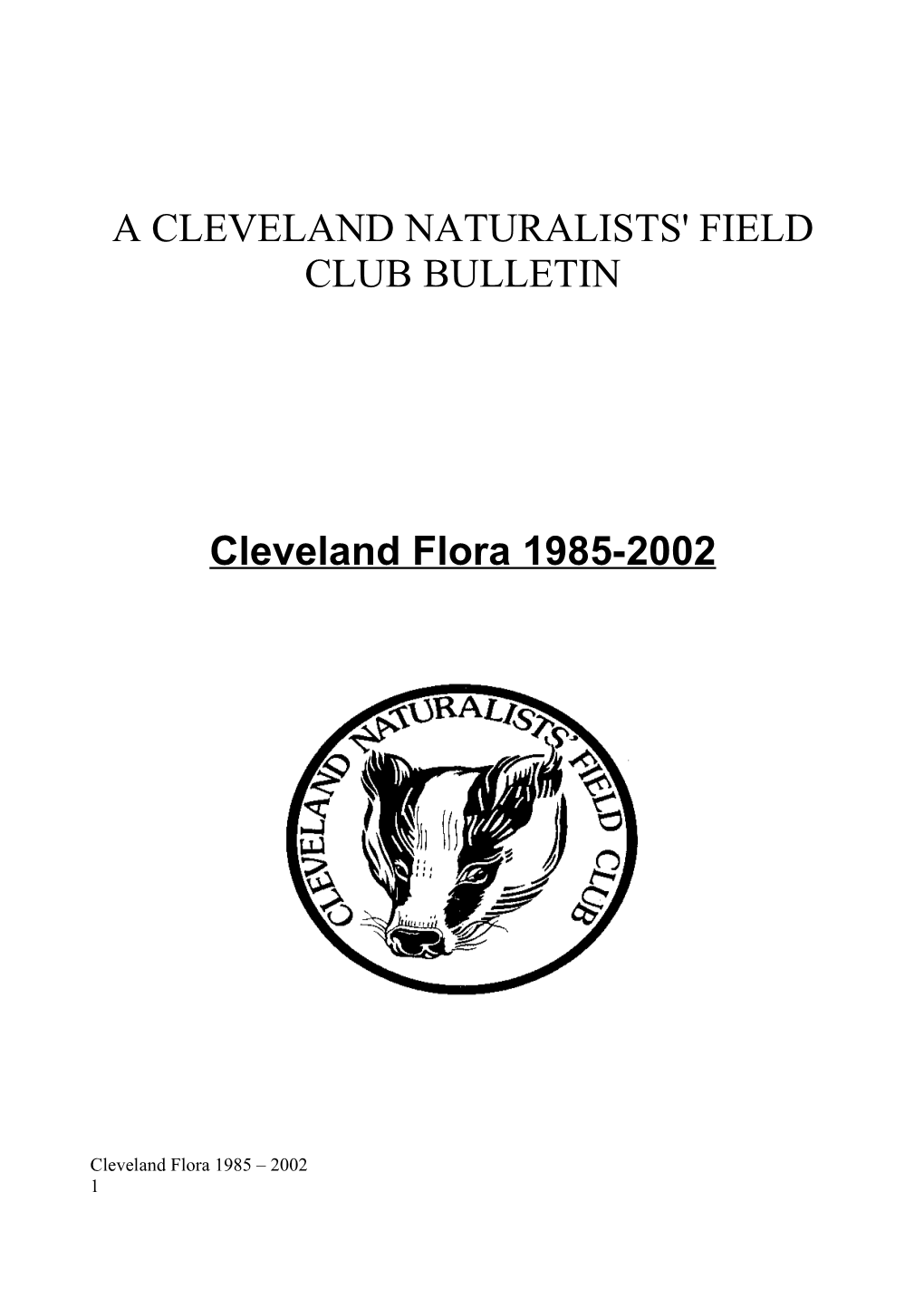 Cleveland Flora 1985-2002