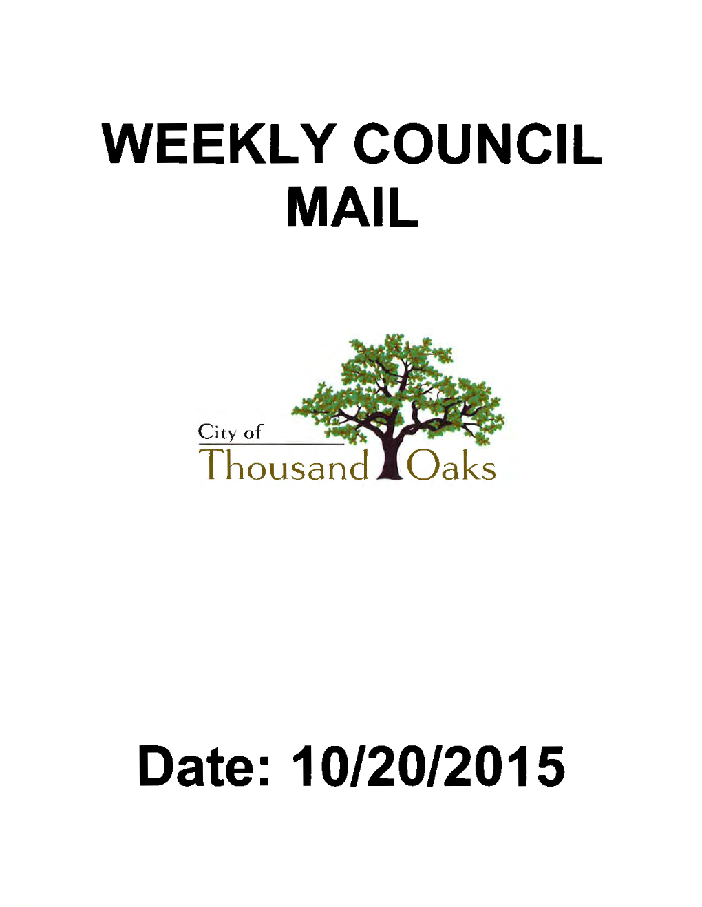 Weekly Council Mail