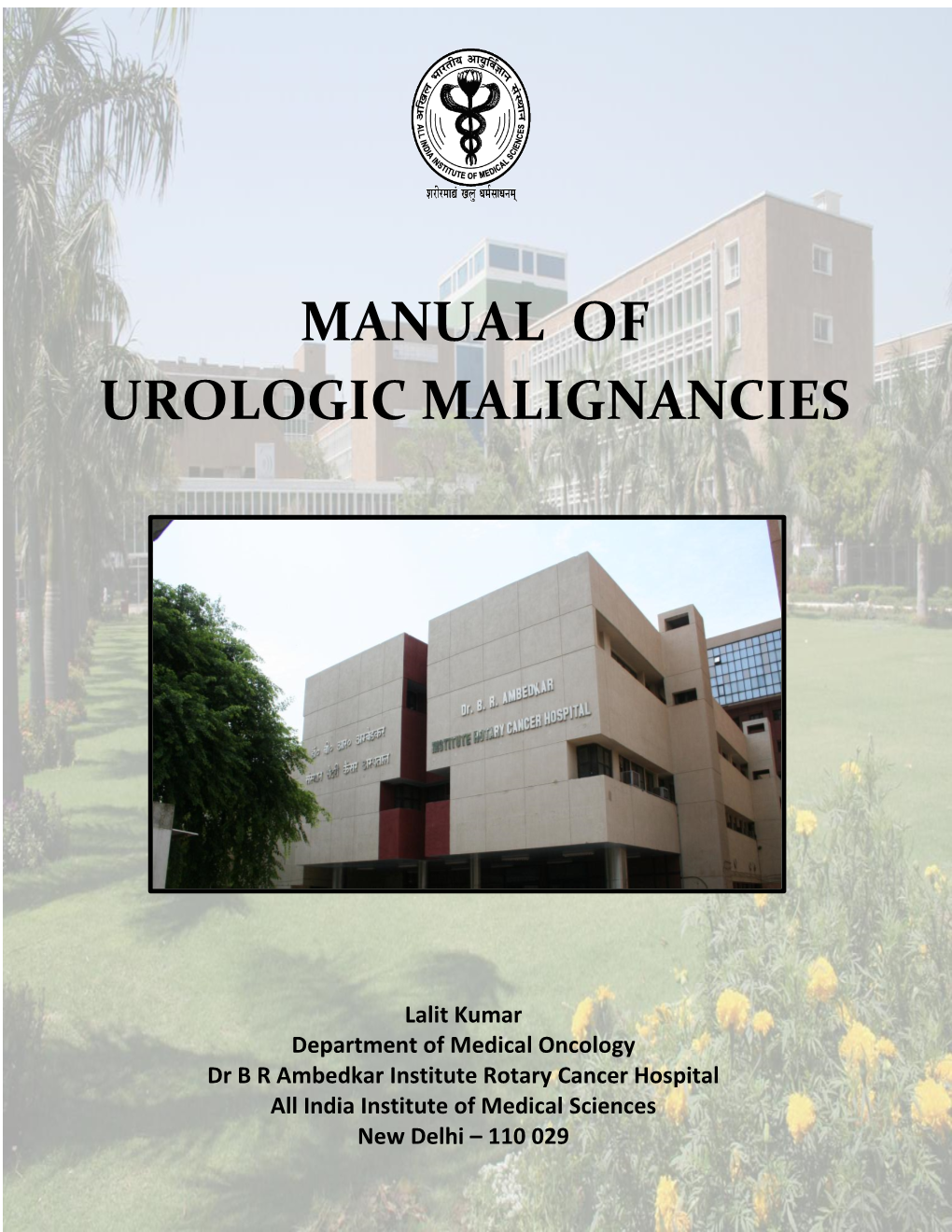 Manual of Urologic Malignancies