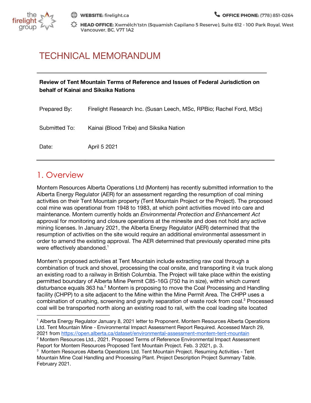 Technical Memorandum