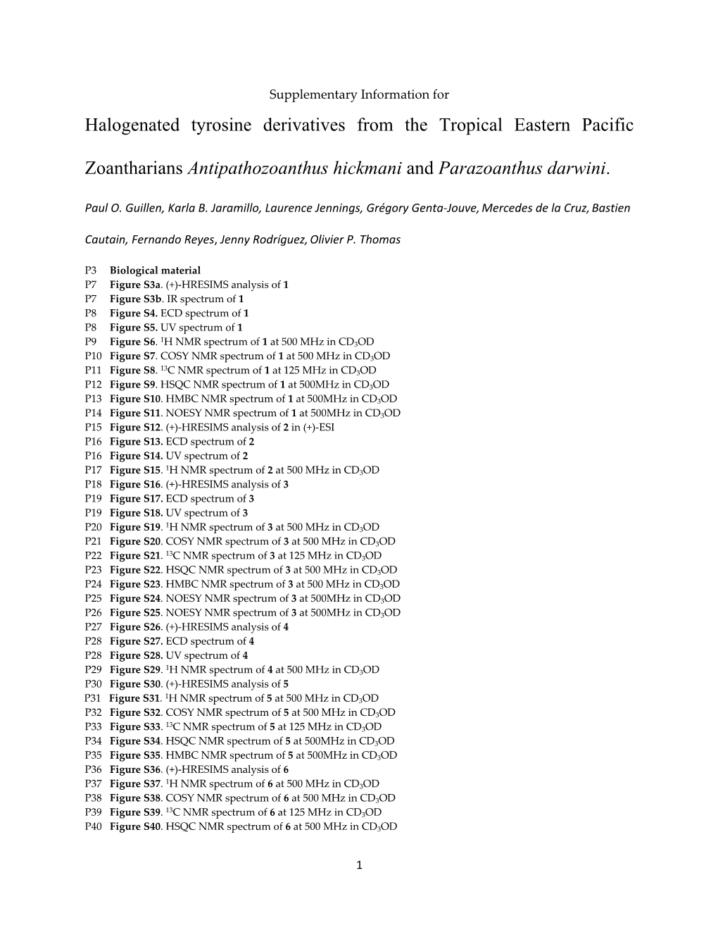 Halogenated Tyrosine Derivatives from the Tropical Eastern Pacific