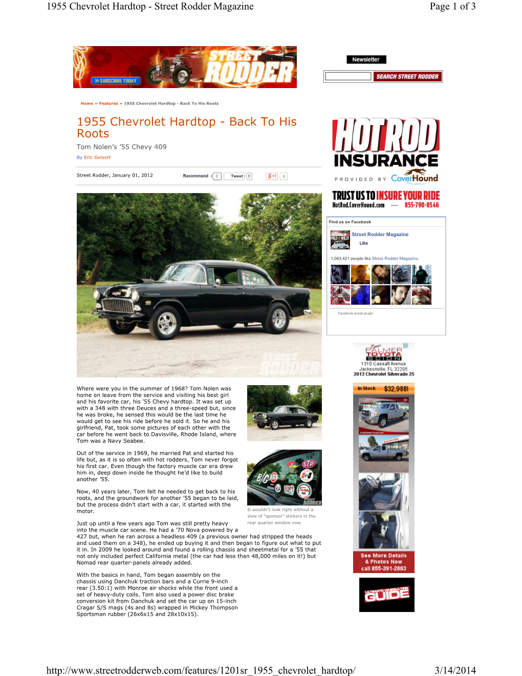 1955 Chevrolet Hardtop - Street Rodder Magazine Page 1 of 3