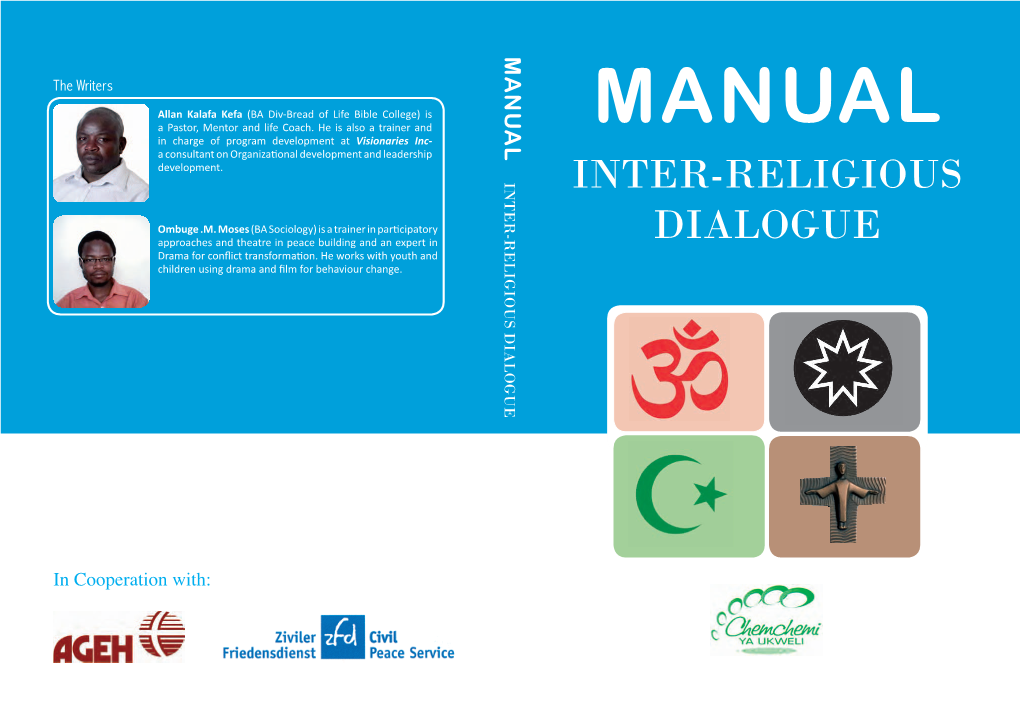 Manual for Inter-Religious Dialogue Manual for Interreligious Dialogue - Chemchemi Ya Ukweli