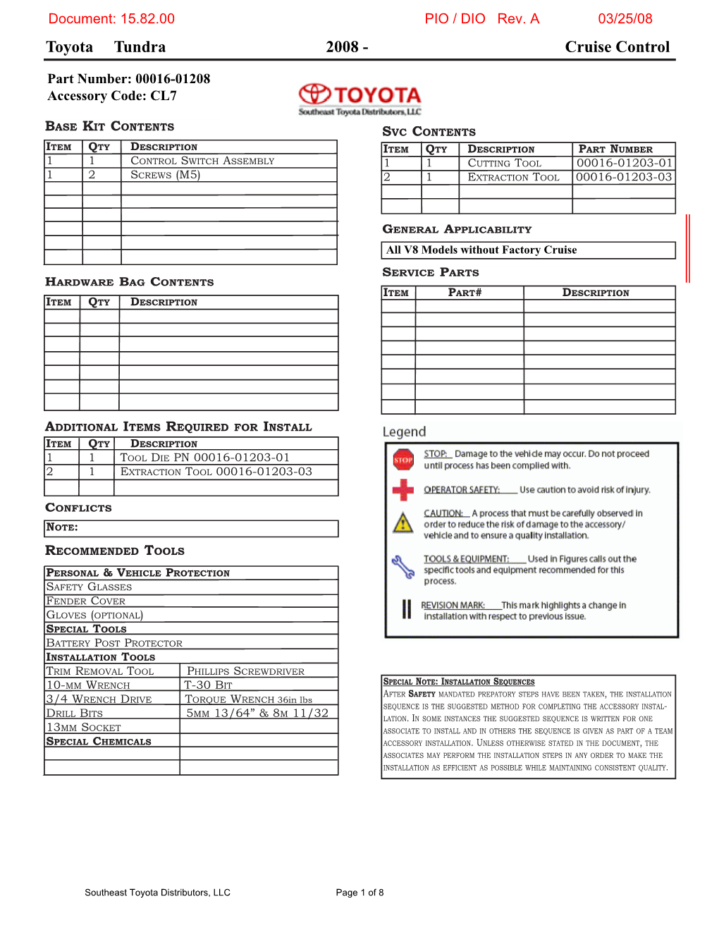 Tundra Cruise SET.Qxd