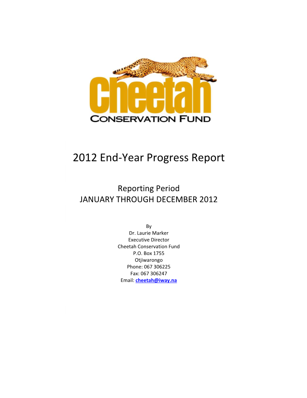 2012 End-Year Progress Report