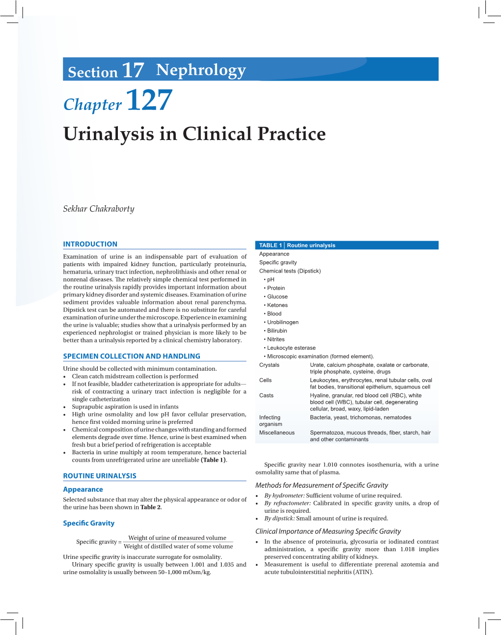 Urinalysis in Clinical Practice