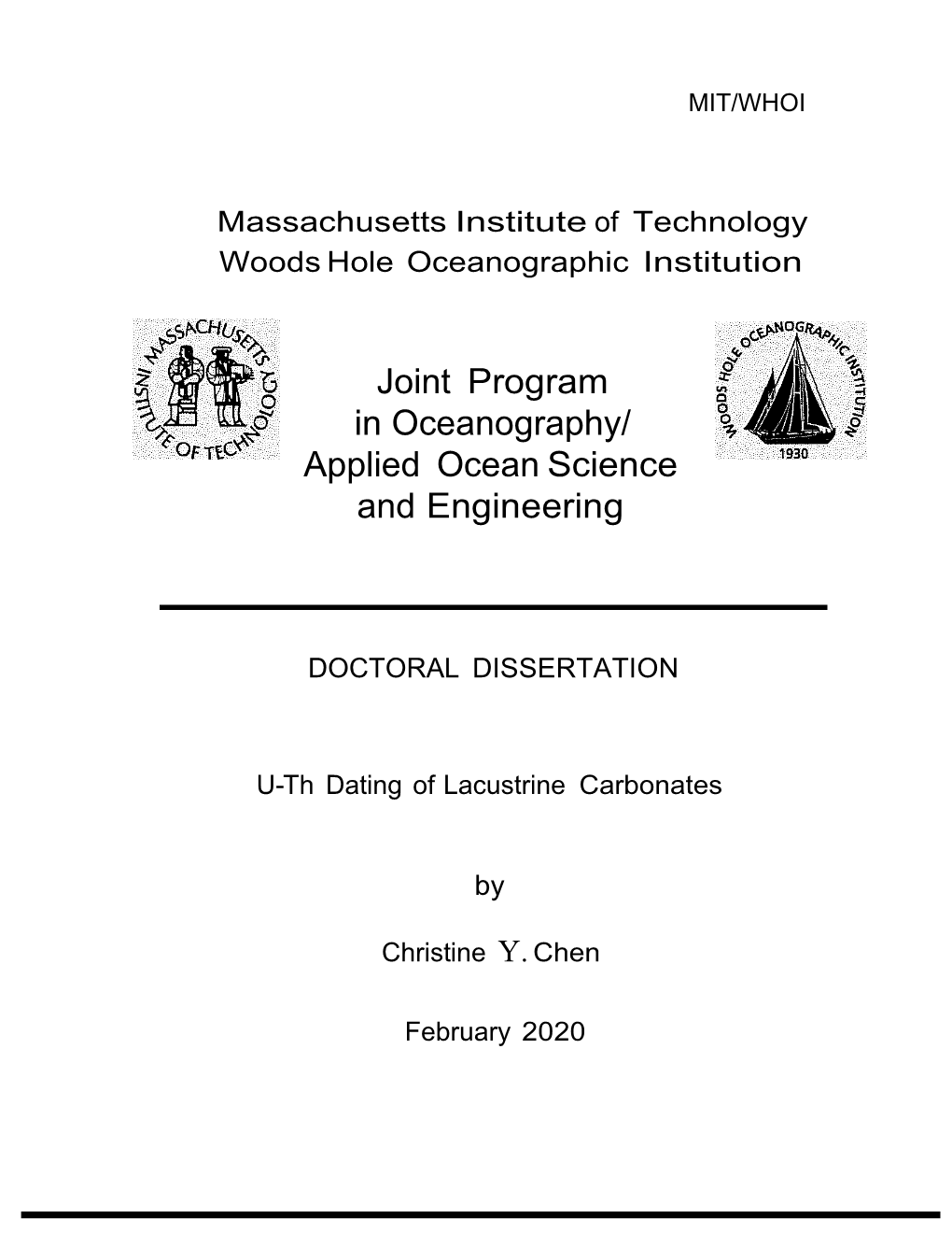 Applied Ocean Science and Engineering