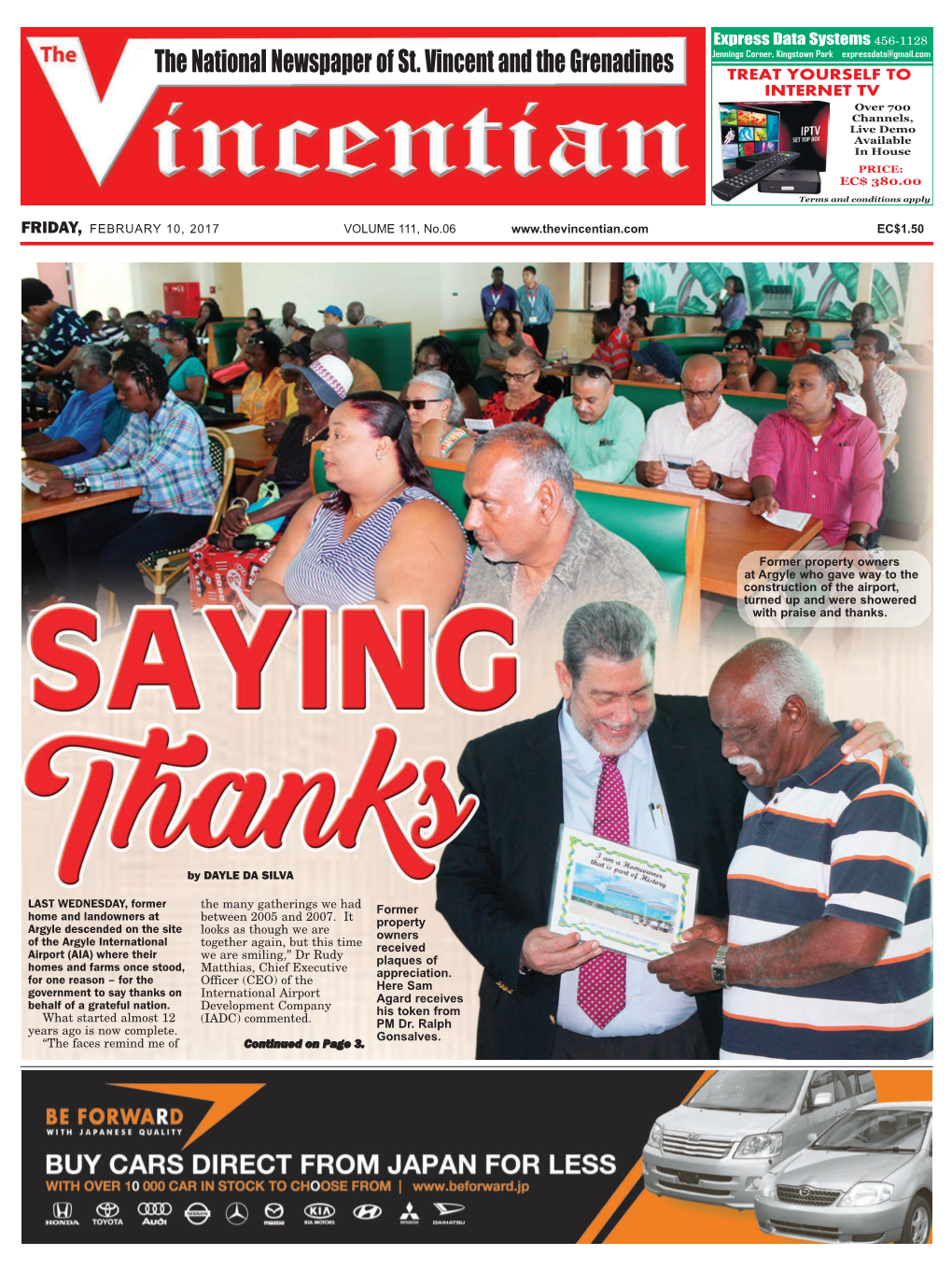 The National Newspaper of St. Vincent and the Grenadines