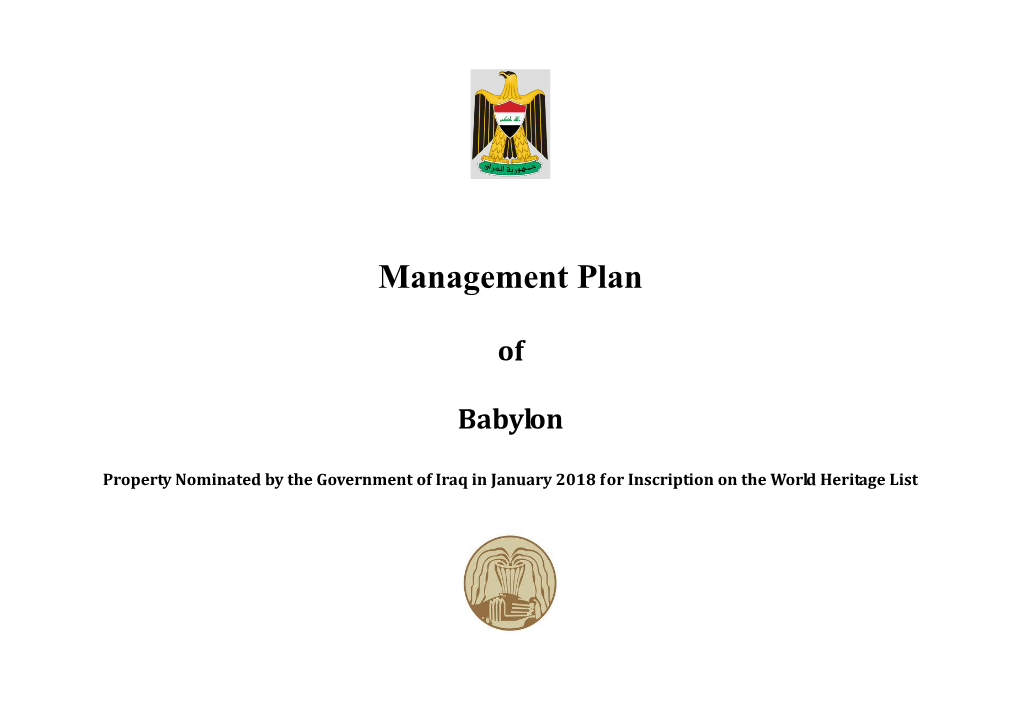 Management Plan