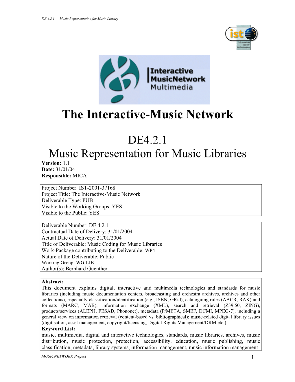 The Interactive-Music Network