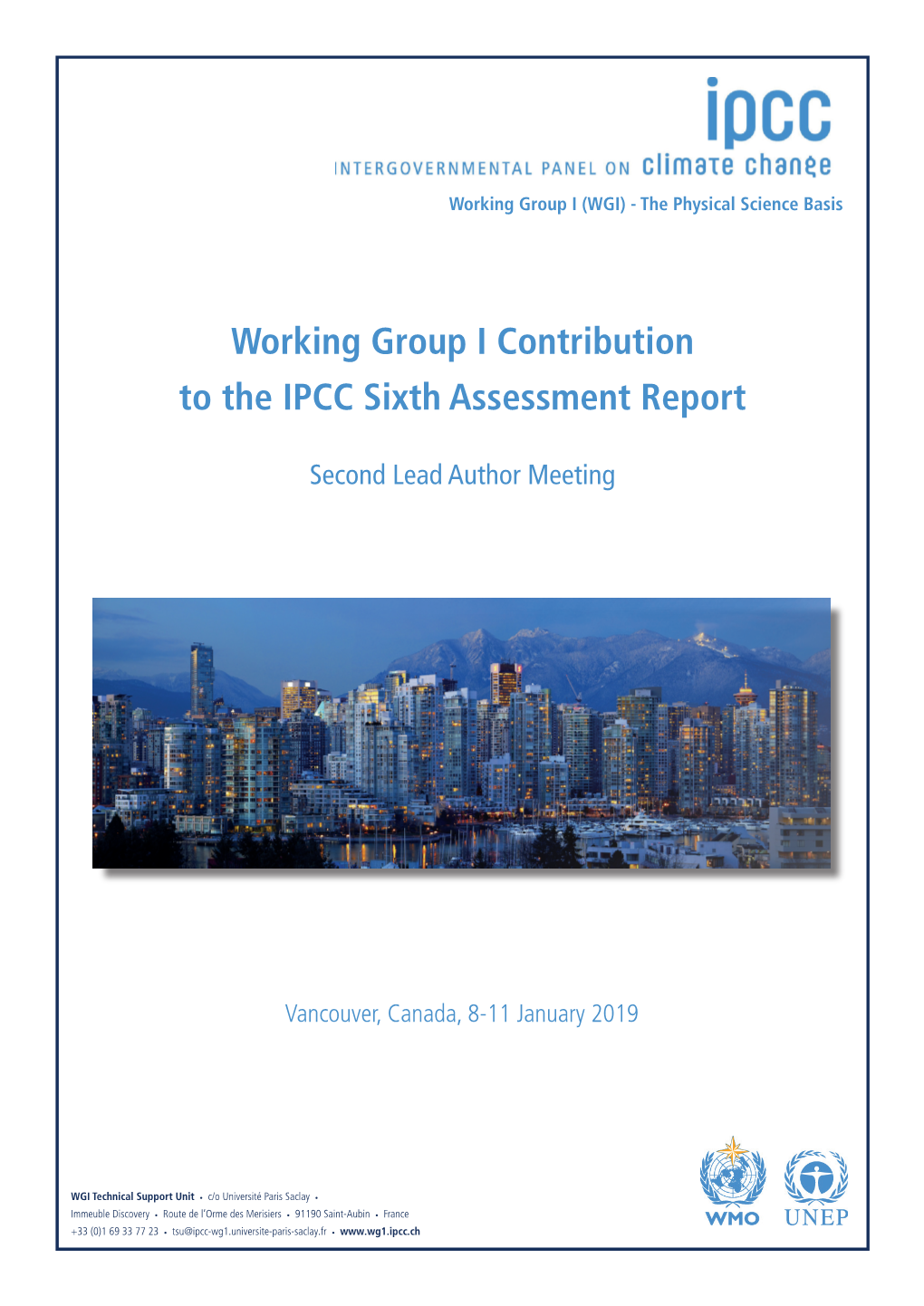 Working Group I Contribution to the IPCC Sixth Assessment Report