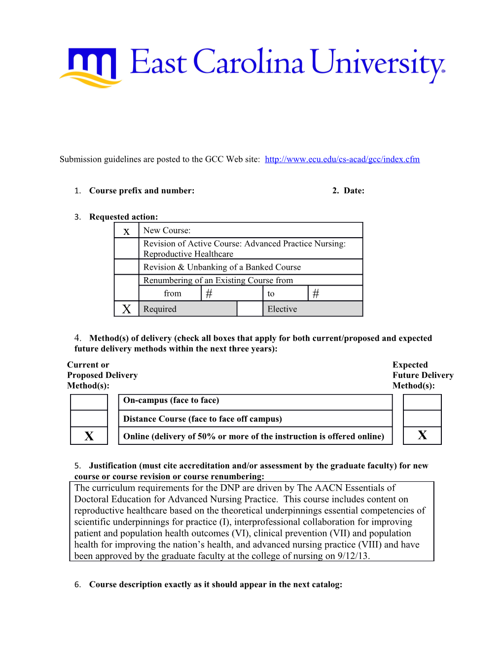 Submission Guidelines Are Posted to the GCC Web Site