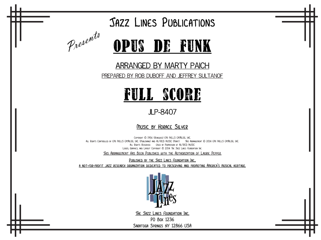 Opus De Funk