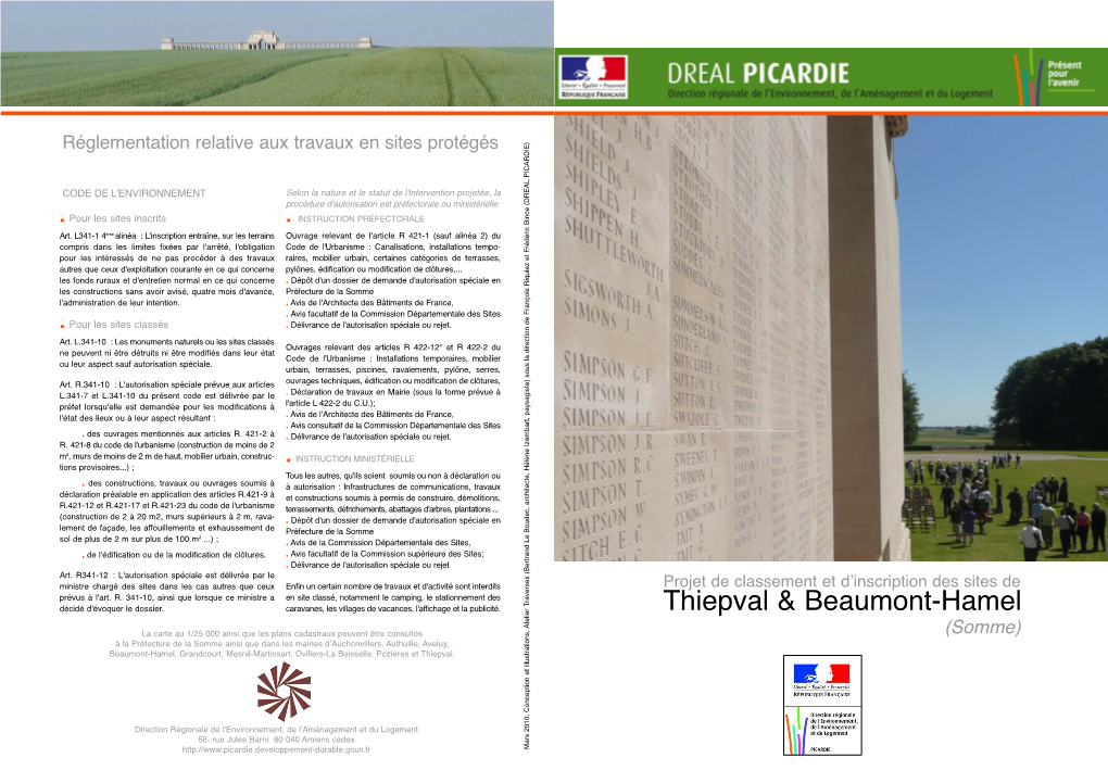 Le Mémorial De Thiepval