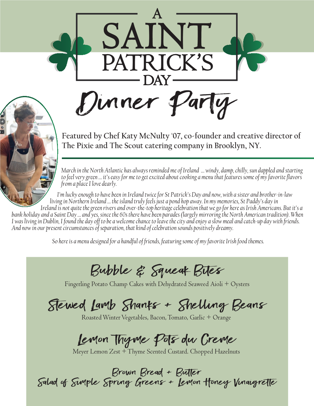 Recipes for This St. Patrick's Day Dinner