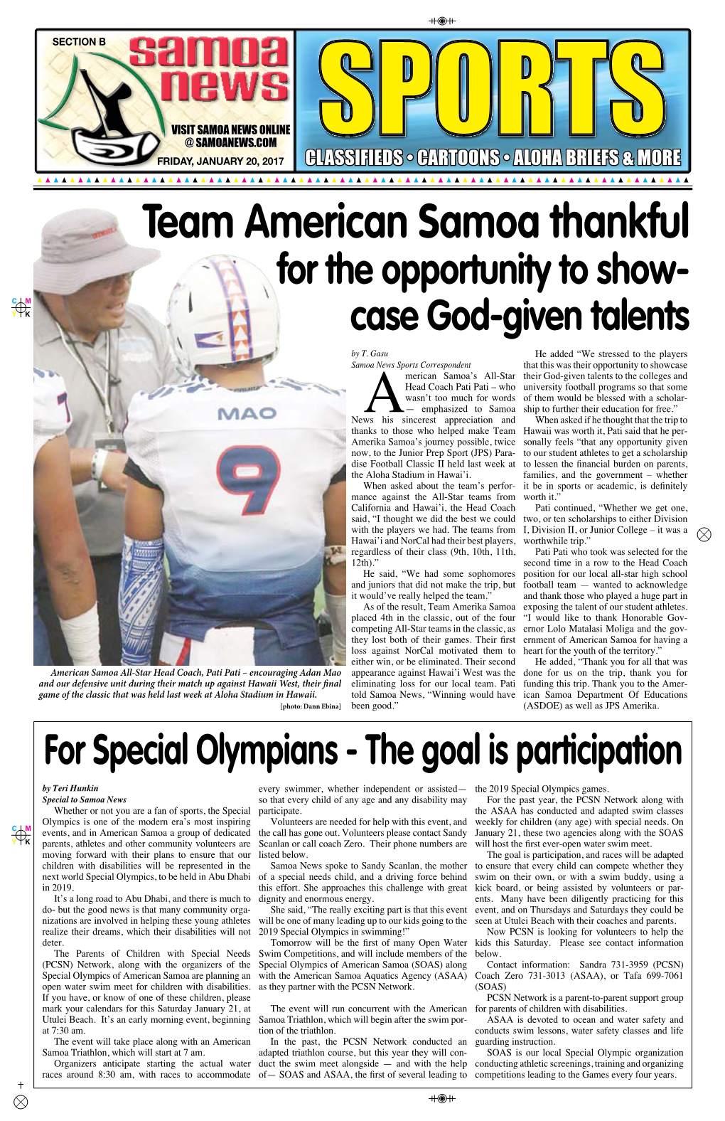 Team American Samoa Thankful for the Opportunity to Show- C M Y K Case God-Given Talents