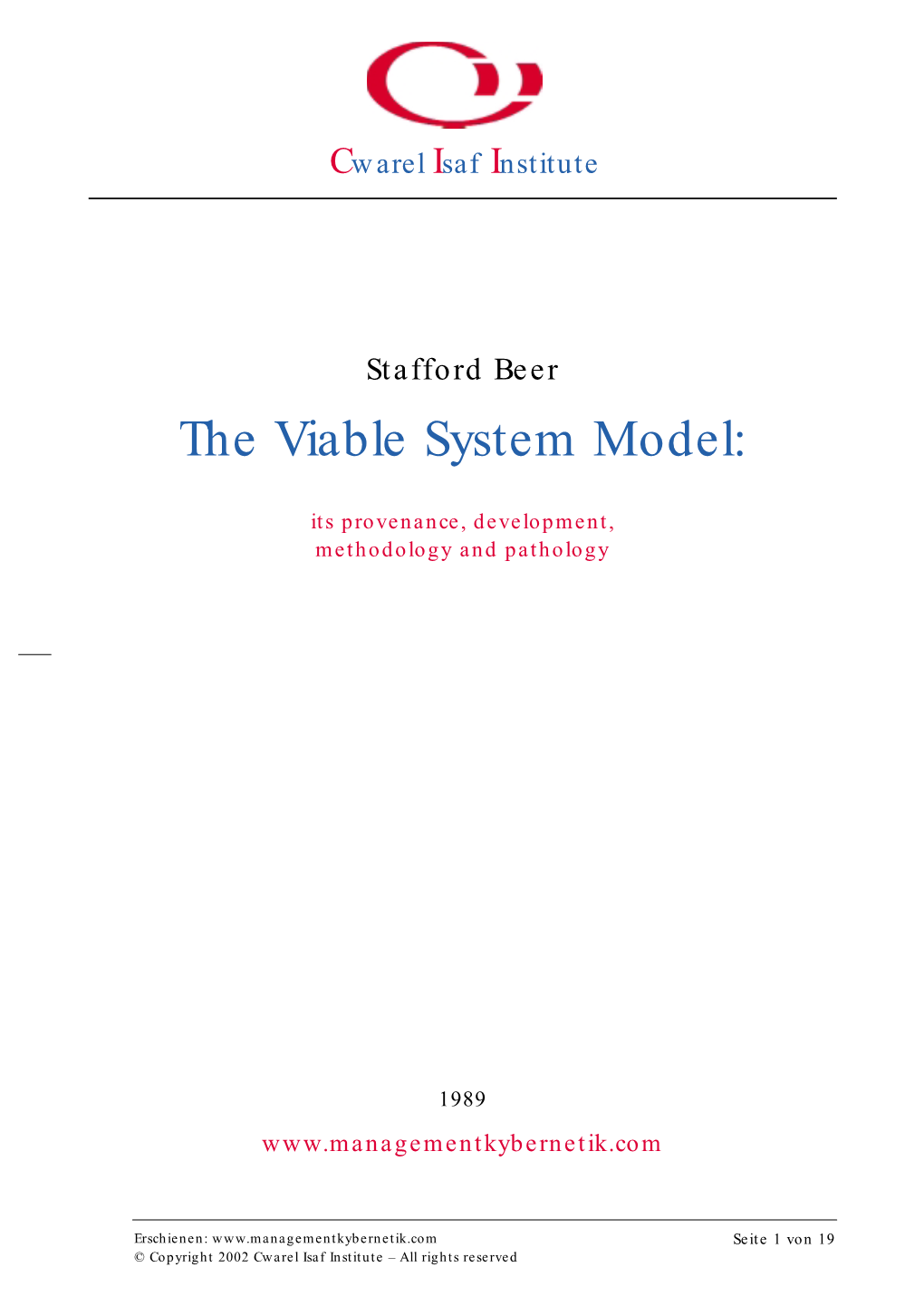 Viable System Model