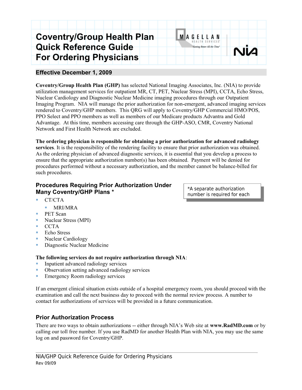 National Imaging Associates, Inc. (NIA)