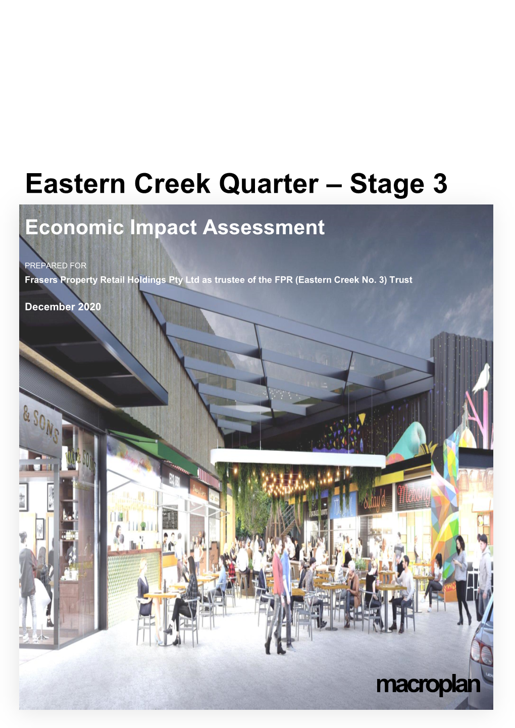 Eastern Creek Quarter – Stage 3 Economic Impact Assessment
