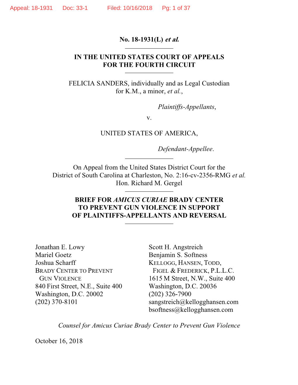 Amicus Briefs Concerning the Proper