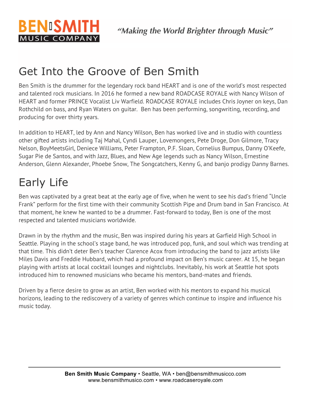 Download Ben Smith Biography