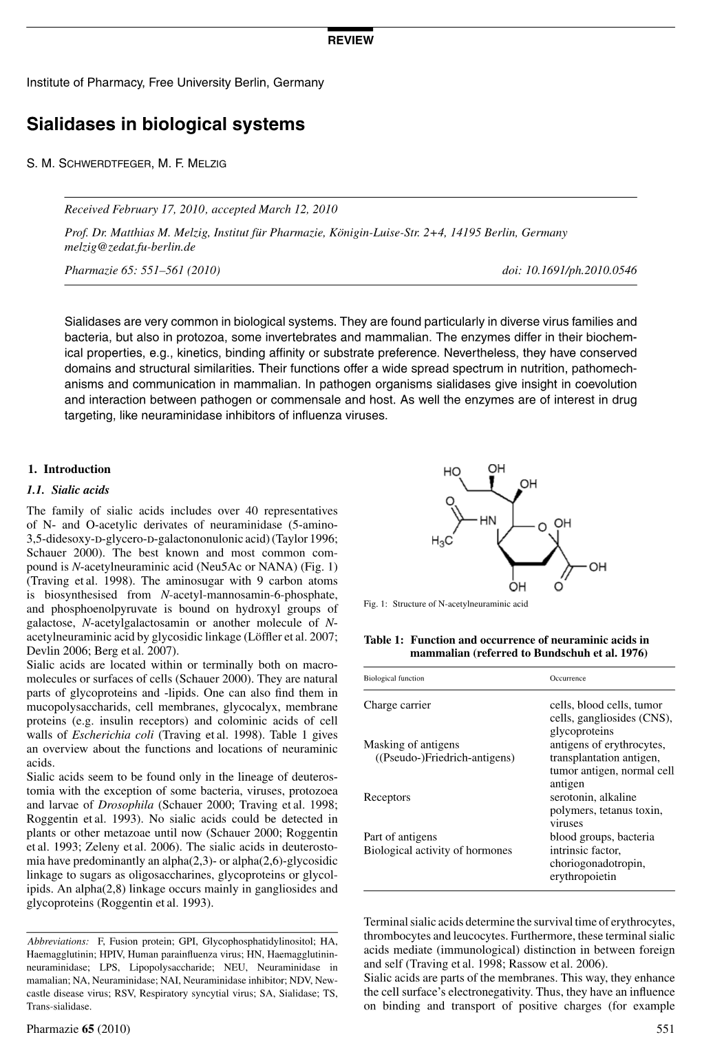 Sialidases in Biological Systems