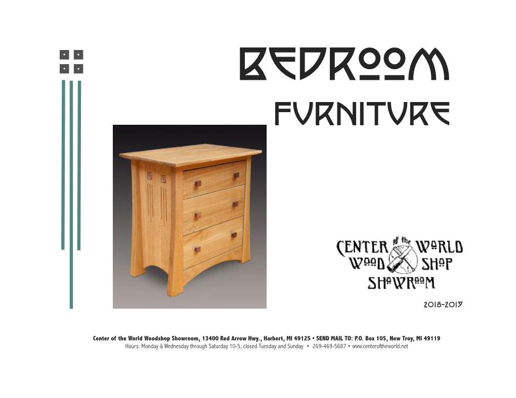 To Download a PDF of Our Other Bedroom Furniture Catalog
