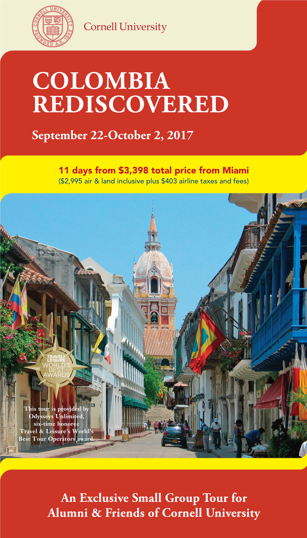 COLOMBIA REDISCOVERED September 22-October 2, 2017