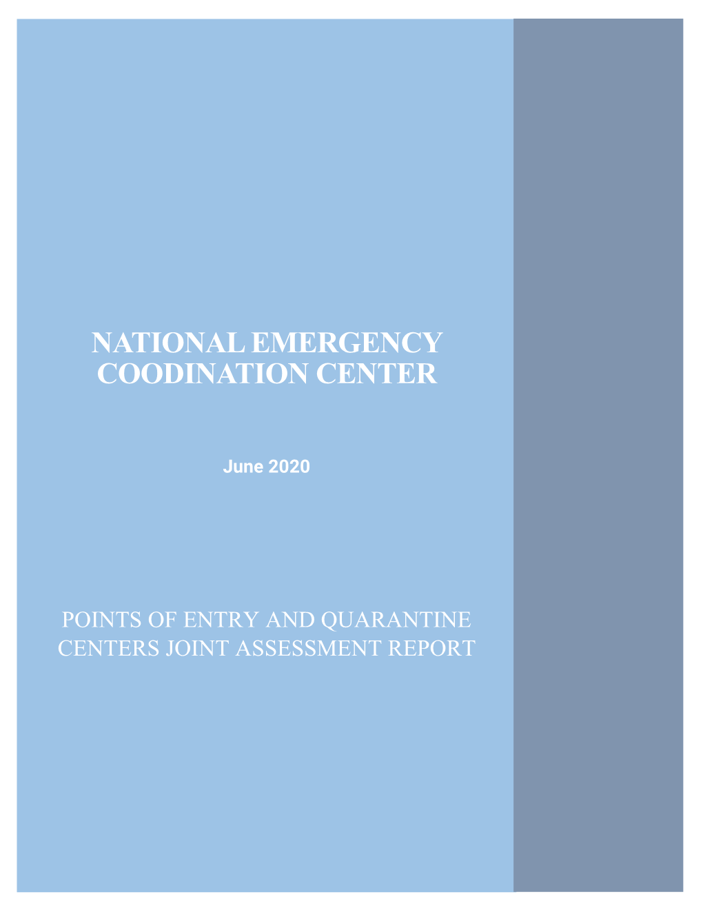 National Emergency Coodination Center