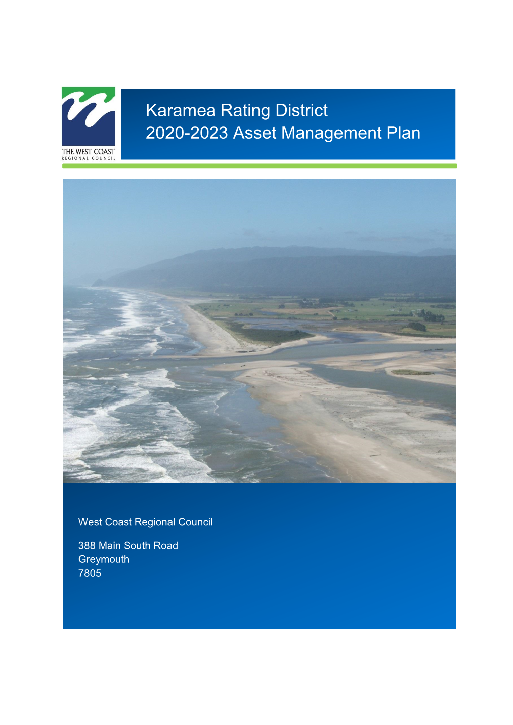 Karamea Rating District 2020-2023 Asset Management Plan