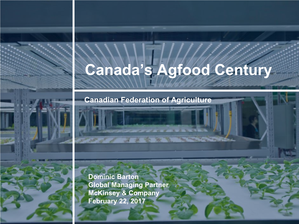 Canada's Agfood Century