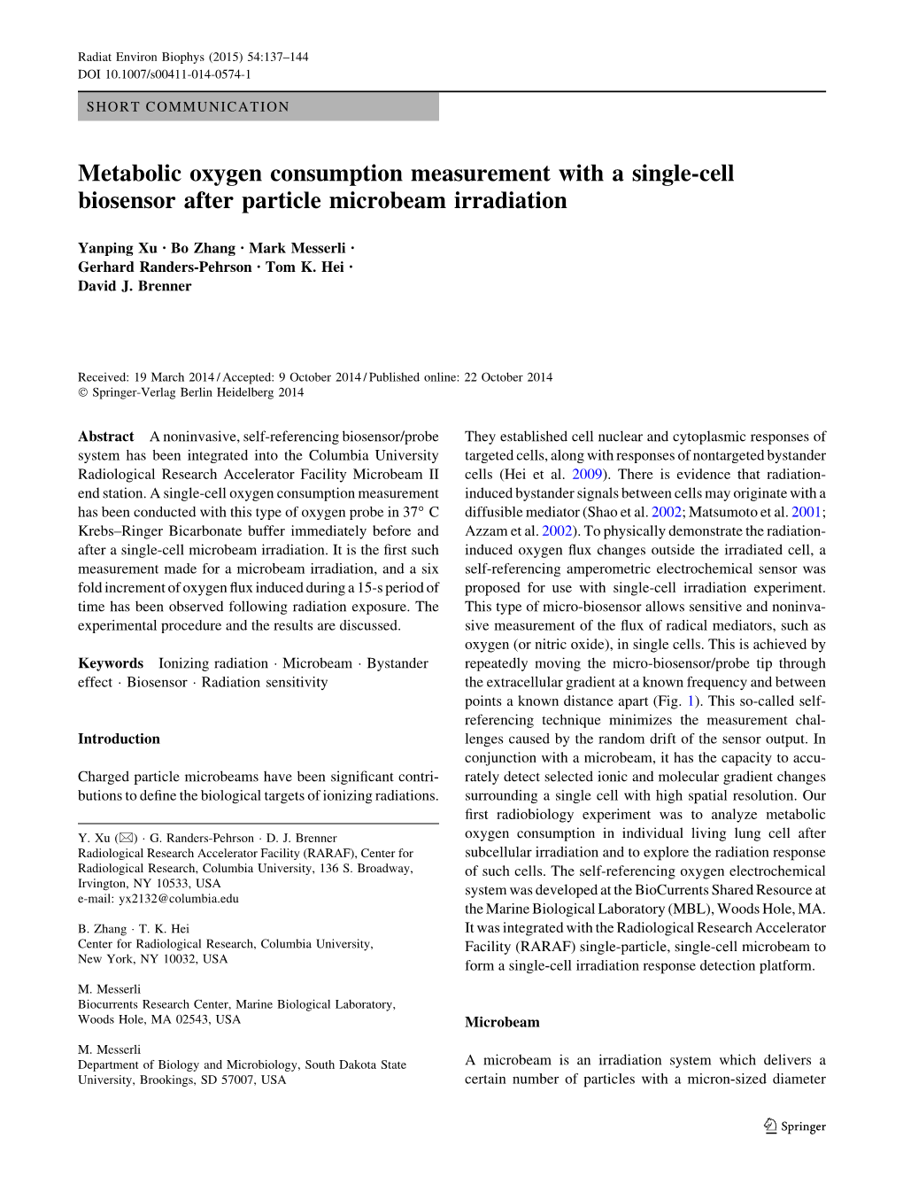 Metabolic Oxygen Consumption Measurement with a Single-Cell.Pdf